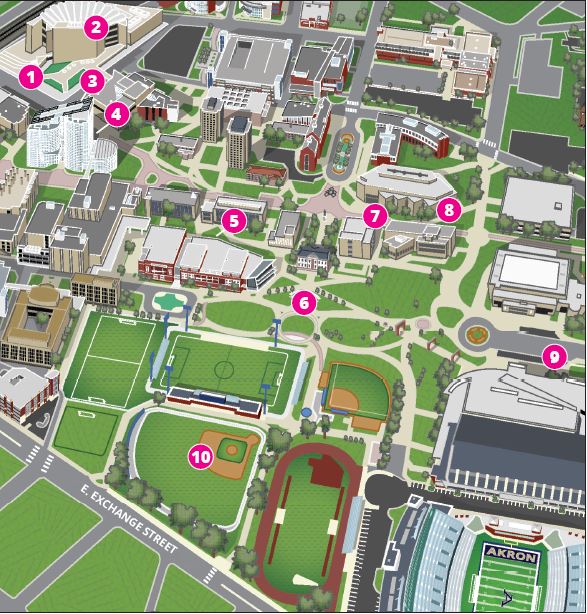 UA Campus Landmark Map-Phase 1